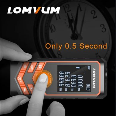 Дальномер электронная лазерная рулетка LOMVUM lv 66u (100м) с электронным уровнем