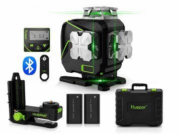 Лазерний рівень Huepar S04CG 4D 16 ліній 360&deg; | 2 акумулятори | Bluetooth
