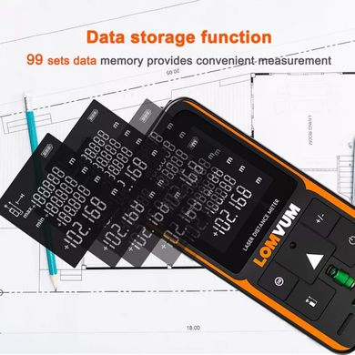 Лазерный дальномер Lomvum 50 метров