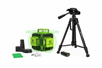 Лазерний рівень Huepar B03CG 3D 360&deg;  12 зелених ліній + штатив 1,4 м