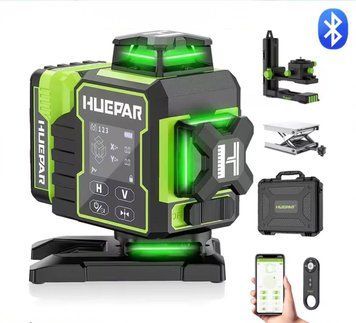 ВІДКАЛІБРОВАНИЙ Лазерний рівень Huepar W04CG Premium нівелір