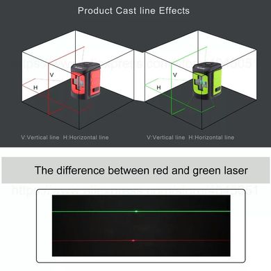 Зеленый луч XEAST Новая модель 2 луча, лазерный уровень ( нивелир )